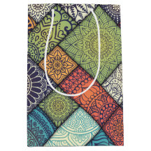 斜カラフル線パターン