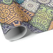 斜カラフル線パターン ラッピングペーパー (ロールコーナー)