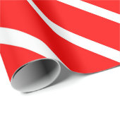 斜シンプル赤と白線ストライプ模様 ラッピングペーパー (ロールコーナー)