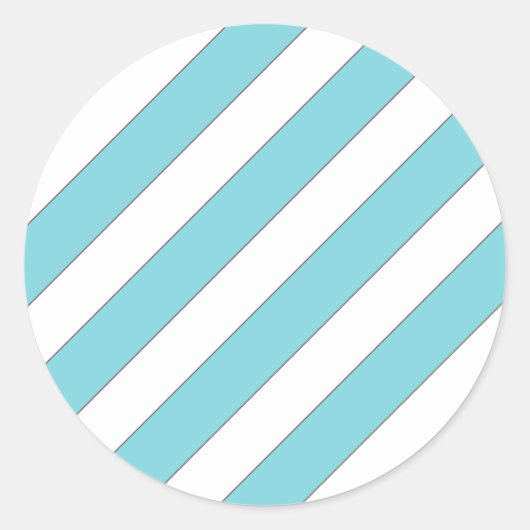 斜ストライプめライトブルー ラウンドシール (正面)
