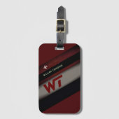 斜ストライプクールモノグラムの色 ラゲッジタグ (正面縦)