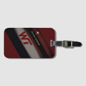 斜ストライプクールモノグラムの色 ラゲッジタグ (正面横)