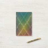 斜ストライプ線の背景11 ポストイット (デスク上)