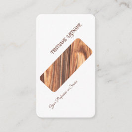 斜ミニマル木スタイルインテリア 名刺