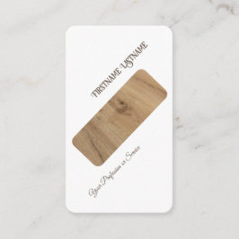 斜ミニマル木スタイルインテリア 名刺