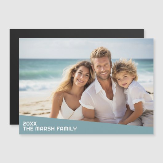 斜モダンミニマル色ブロック付き写真 (正面/裏面)