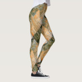 斜ログキャビンのコーナーは茶色 レギンス (右)