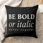 斜体ではっきりした、決して規則的ではない クッション (ブランケット)