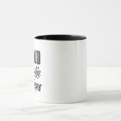 斜体はっきりしただが決して規則的なおもしろマグカップ マグカップ (中央)