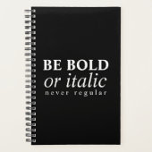 斜体はっきりしたで、通常でないカレンダープランナー プランナー手帳 (正面)