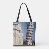 斜塔の眺め トートバッグ (裏面)