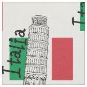 斜塔od Piza ファブリック (クローズアップ)
