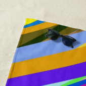 斜数々の線パターン ビーチタオル (インサイチュ)