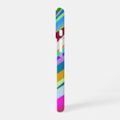 斜数々の線パターン iPhone 16ケース (左側面)
