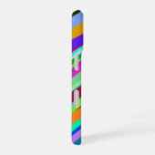 斜数々の線パターン iPhone 16ケース (右側面)