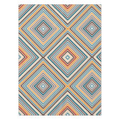 斜数々の色のストライプ テーブルクロス (正面)