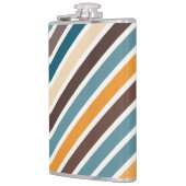 斜数々の色のストライプ フラスク (左)