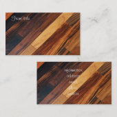 斜材フローリング 名刺 (正面/裏面)