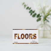 斜材フローリング 名刺 (スタンド正面)