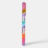 斜線の色のストローク、名前、抽象芸術絵を描 Case-Mate iPhoneケース (裏面 / 右)