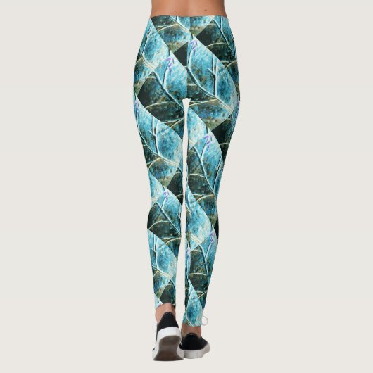 斜葉線 レギンス (裏面)