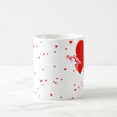 斜角ハート コーヒーマグカップ (中央)