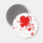 斜角ハート マグネット (正面/裏面)