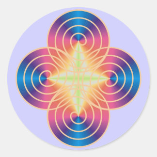 斜角柱ステッカー ラウンドシール