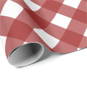 斜赤と白水牛のプレイド ラッピングペーパー (ロールコーナー)