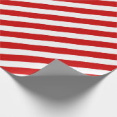 斜赤と白線ストライプ ラッピングペーパー (角)