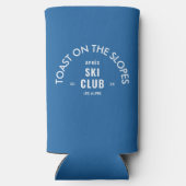 斜面での乾杯 アフター・スキー・クラブ 空色 スリム缶クーラー (裏面)
