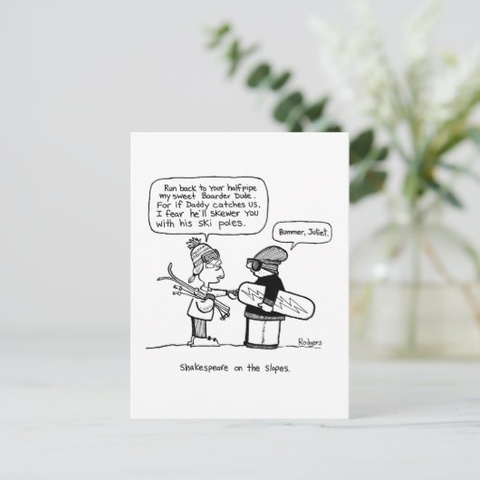 斜面のシェークスピア ポストカード (スタンド正面)