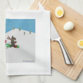 斜面の衝突 キッチンタオル (四つ折り)