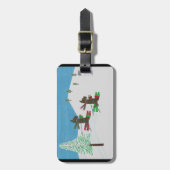 斜面の衝突 ラゲッジタグ (正面縦)