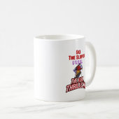 斜面をスキーで滑る コーヒーマグカップ (正面右)