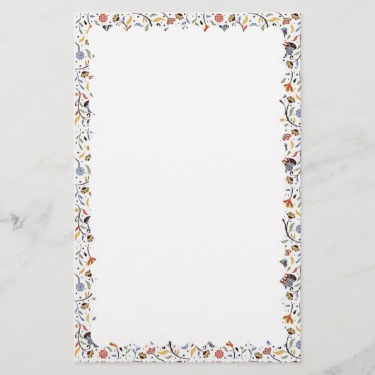 斜面文縁ど具 便箋 (正面)