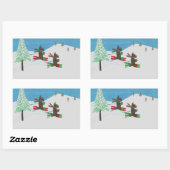 斜面2015CardContestラベルをヒット 長方形シール (シート)