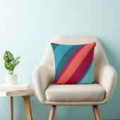 斜鮮やか線ストライプ – ジオメトモダンリ クッション (椅子)