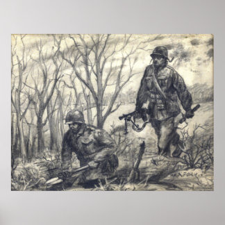 斥候が掘り込む ポスター