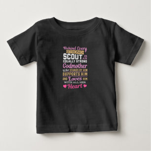 斥候の後ろには強いゴッドマザーがいる ベビーTシャツ