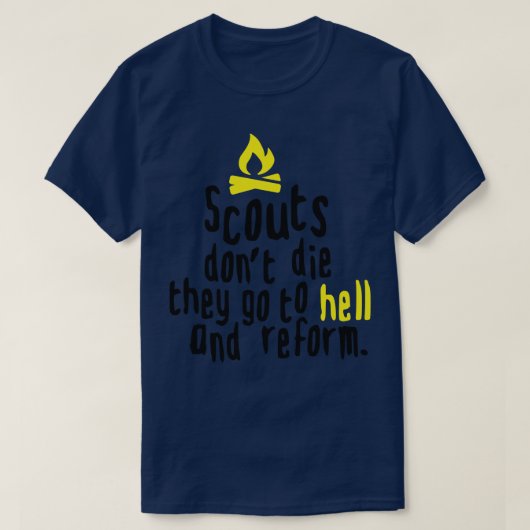斥候は死なない Tシャツ (デザイン正面)