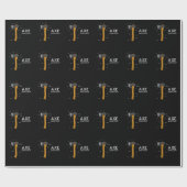 斧おもしろいユーモア斧木工斧投げ ラッピングペーパー (フラット)