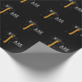 斧おもしろいユーモア斧木工斧投げ ラッピングペーパー (角)