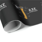 斧おもしろいユーモア斧木工斧投げ ラッピングペーパー (ロールコーナー)