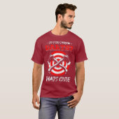 斧がダーツを投げる斧の投擲者 Tシャツ (正面フル)