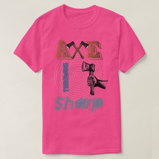 斧が鋭く投げる Tシャツ (デザイン正面)