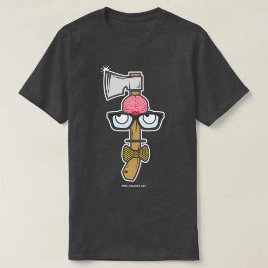 斧ではない頭が切れる Tシャツ (デザイン正面)