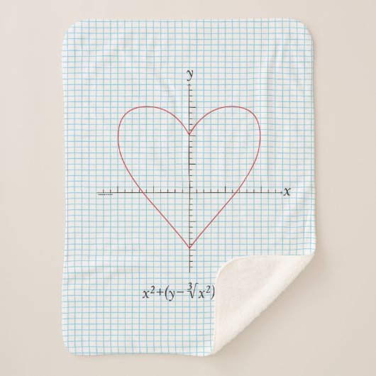 斧のハート シェルパブランケット (正面)