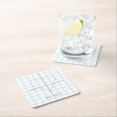 斧のハート スクエアペーパーコースター (インサイチュ)