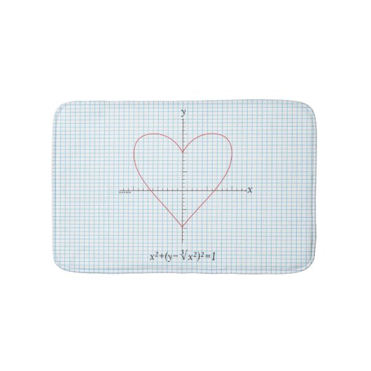 斧のハート バスマット (正面)